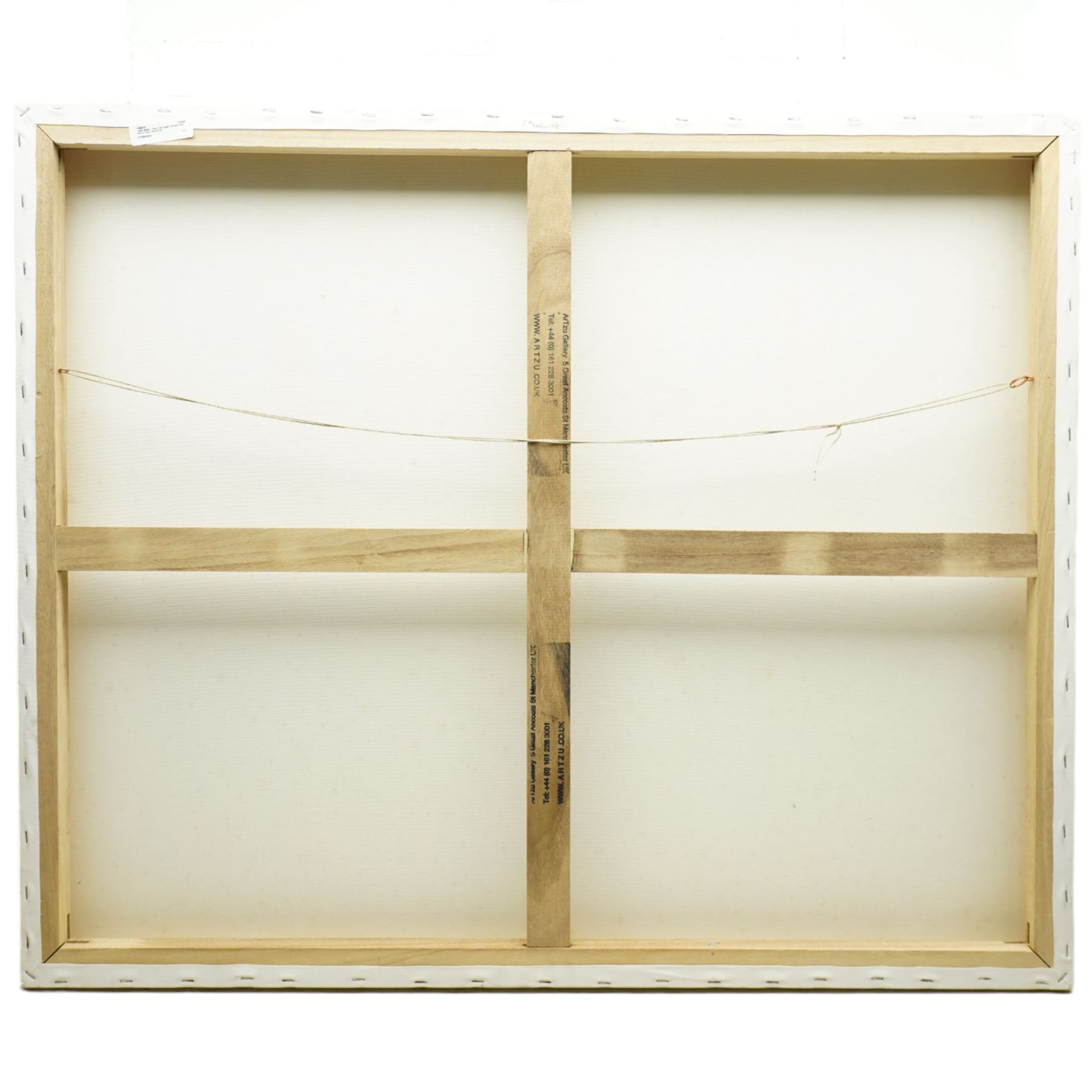 Judith Mellor (British Pop Art Contemporary): 'She Tried Again but there was still no reply', oil on canvas inscribed, signed and dated '06 verso 76cm x 92cm