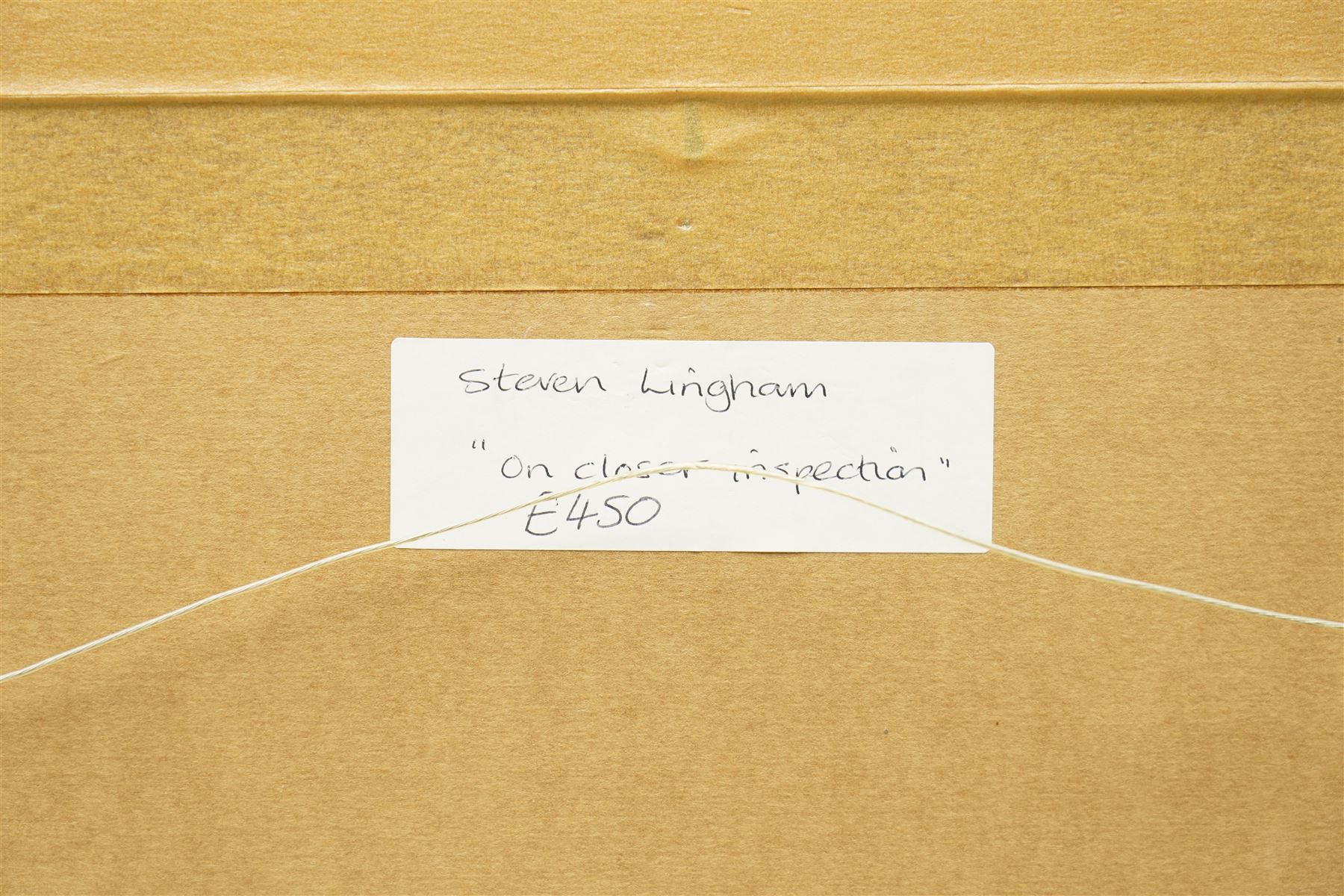Steven Lingham (British Contemporary): 'On Closer Inspection' - Fox Study, gouache signed 38cm x 40cm