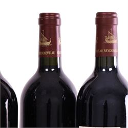 Chateau Beychevelle, 1993, 2002, 2003 Saint-Julien, five bottles, 750ml, various proof