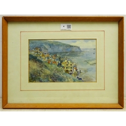 James Ulric Walmsley (British 1860-1954): Robin Hood's Bay, watercolour signed and dated 1905, 14.5cm x 23cm

