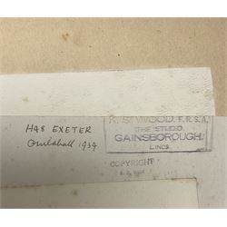 Karl Salsbury Wood (British 1888-1958): Exeter Scenes, set three watercolours signed, two dated 1945, 23cm x 16cm (3) (unframed)