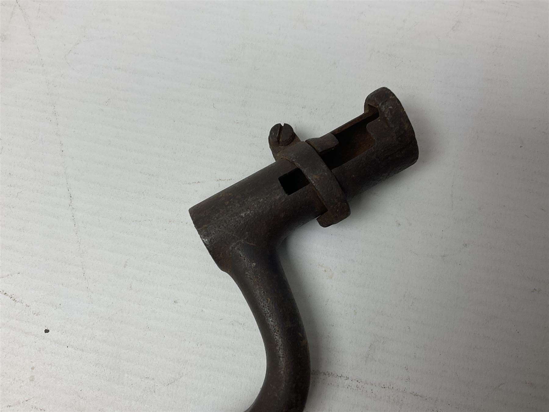 Early 19th century British Brown Bess musket rifle socket bayonet with zigzag fitting stamped D71 and triangular blade stamped 270 L55cm overall; and two other 19th century socket bayonets; no scabbards (3)