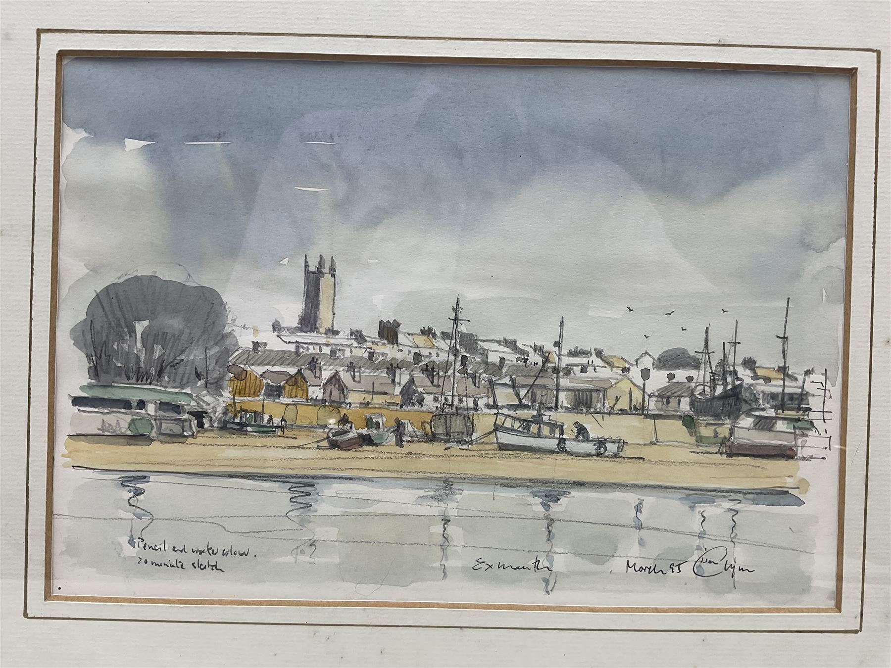 Don Glynn (Scarborough 20th century): Don Glynn (Scarborough 20th century): Coastal Scenes, four watercolours, variously signed and titled, max 27cm x 37cm (4)