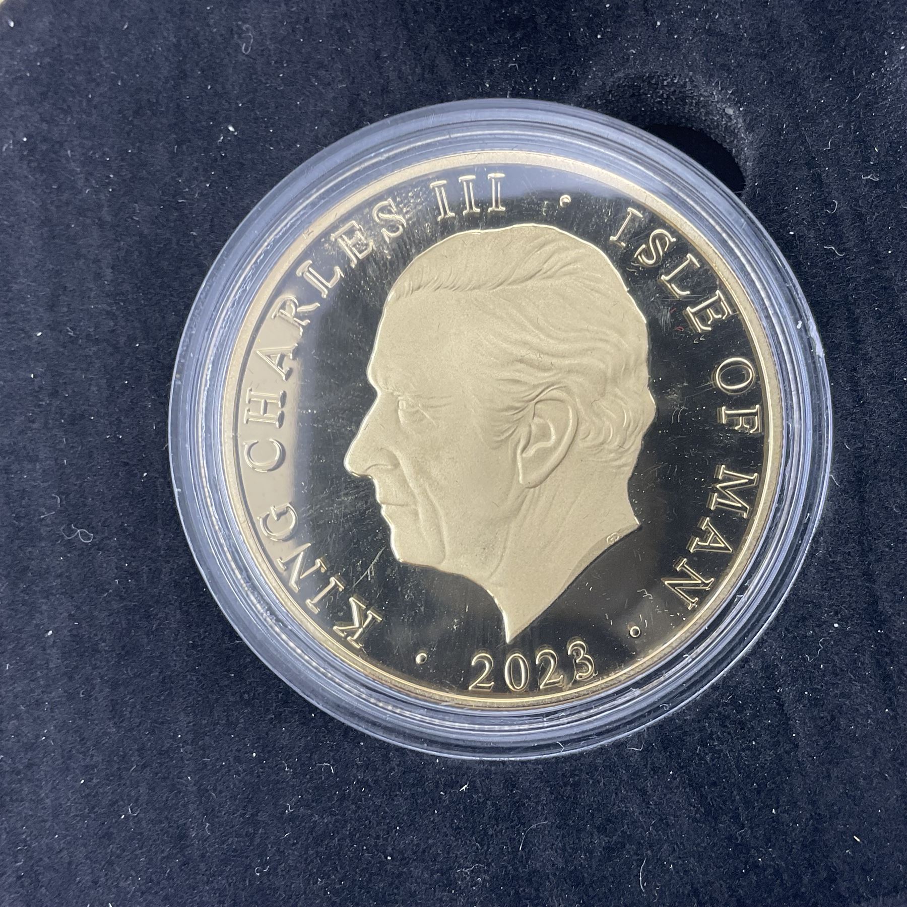 King Charles III 2023 'Coronation Silver Proof Mint Masters Set' comprising Bailiwick of Jersey, Bailiwick of Guernsey and Isle of Man sterling silver proof five pound coins, cased with certificate and Queen Elizabeth II 2019 Bailiwick of Jersey 'Remember With Us' silver two pound and five pound pair, cased with CPM certificate