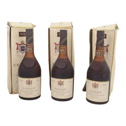 Exshaw Grande Tres Rare Champagne Premier Cru Du Cognac, 24 fl, 70% proof, three bottles 