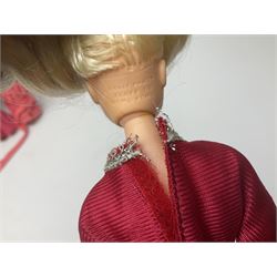 Pelham Puppet - Tyrolean Girl in yellow box; three 'A' Team action figures; clockwork plastic Mickey Mouse figure; and seven various fashion dolls (12)