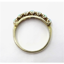  Opal silver-gilt ring  