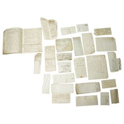 Collection of early 19th century correspondence, bills, accounts etc relating to John Pipe...