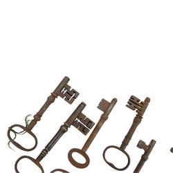 Collection of Antique and later iron keys 