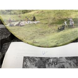 Twenty-three Bradford Exchange collector's plates with boxes and certificates, including Une Journee au bord de l'eau, wehrhaftes vischering, Vieux moulin a eau en Alsace etc 