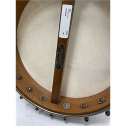 Windsor Popular Model five-string banjo, impressed mark and maker's label L88cm