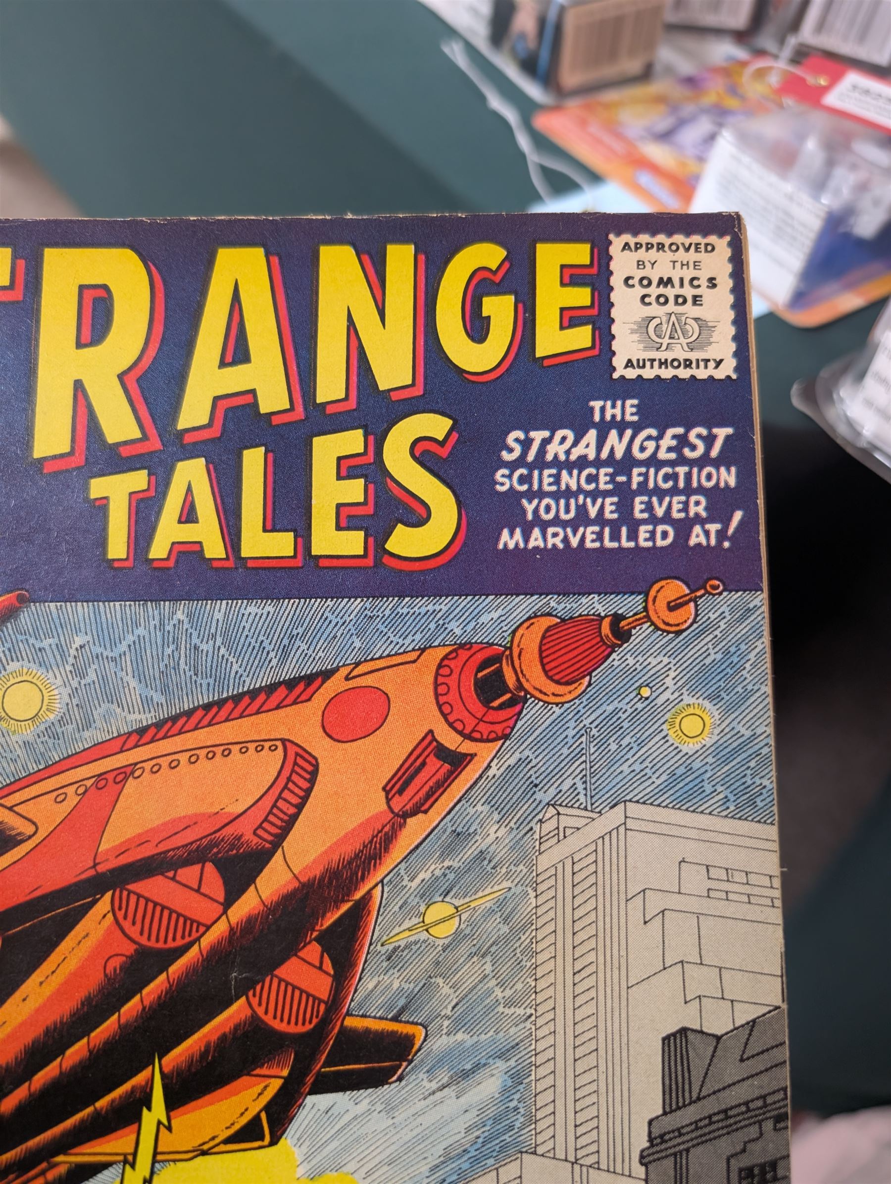 Fifty-six Marvel Silver Age 'Strange Tales' comic books, spanning years 1959-1966, comprising issues #68, #91, #94, #96, #100, #101, #106, #108, #113, #115, #116, #119, #121, #122, #124-#149, including some duplicates