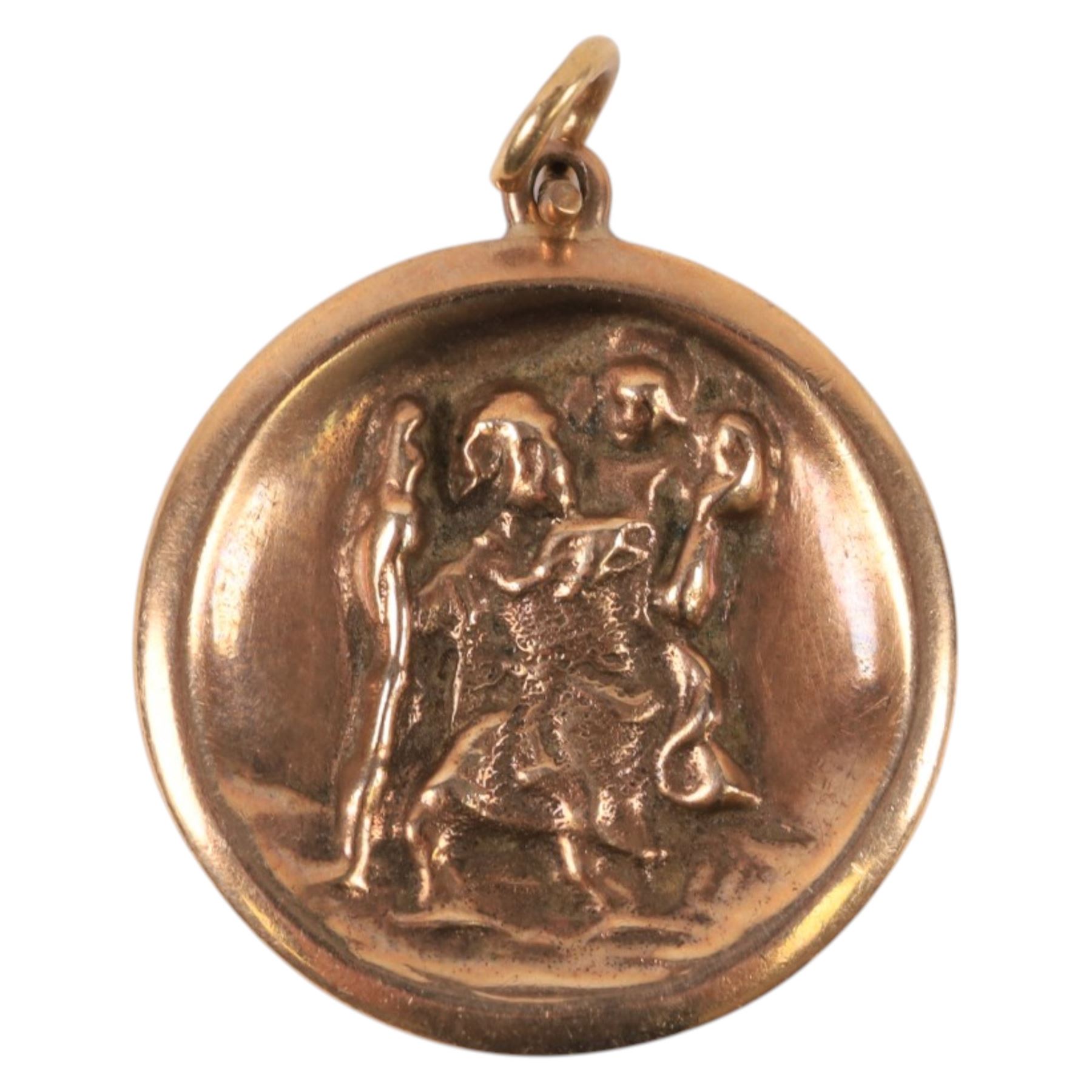 8ct gold St Christopher pendant