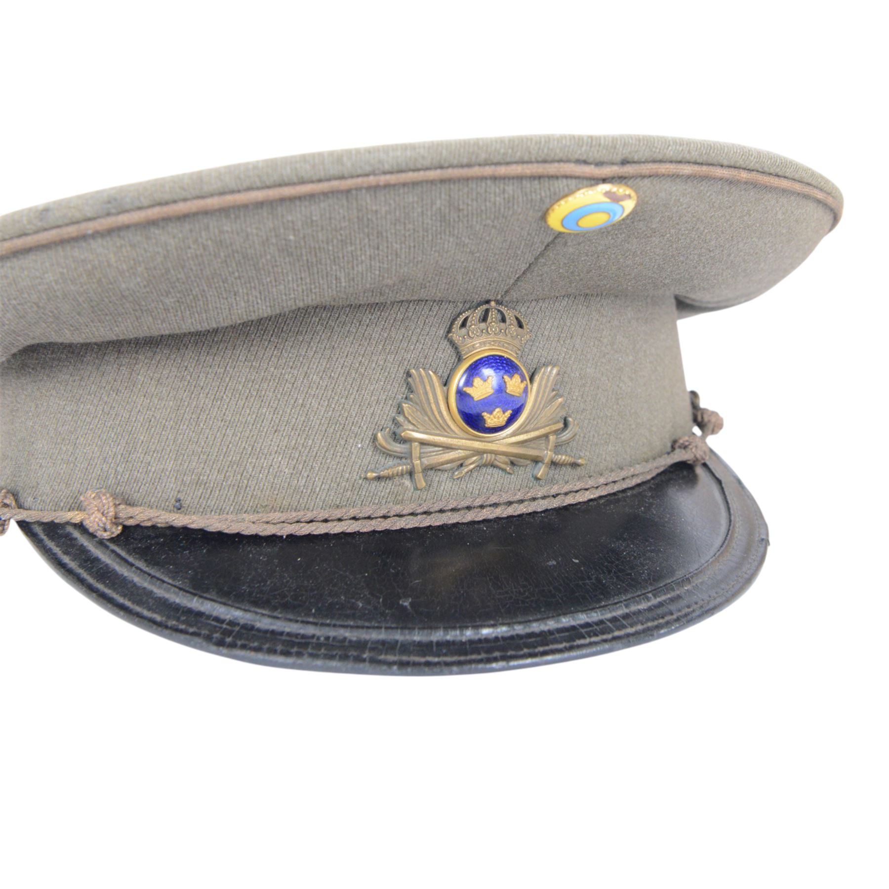 WWII Swedish army officer's peaked cap
