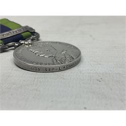 George V India General Service Medal with Burma 1930-32 clasp awarded to 4983 Sep. L. Achhman 1-17 Dogra R.; with ribbon