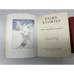 Hans Anderson's Fairy Stories, 48 illustrations by Margaret Tarrant, published by Ward Lock & Co, together with three other books and a collection of wooden boxes 
