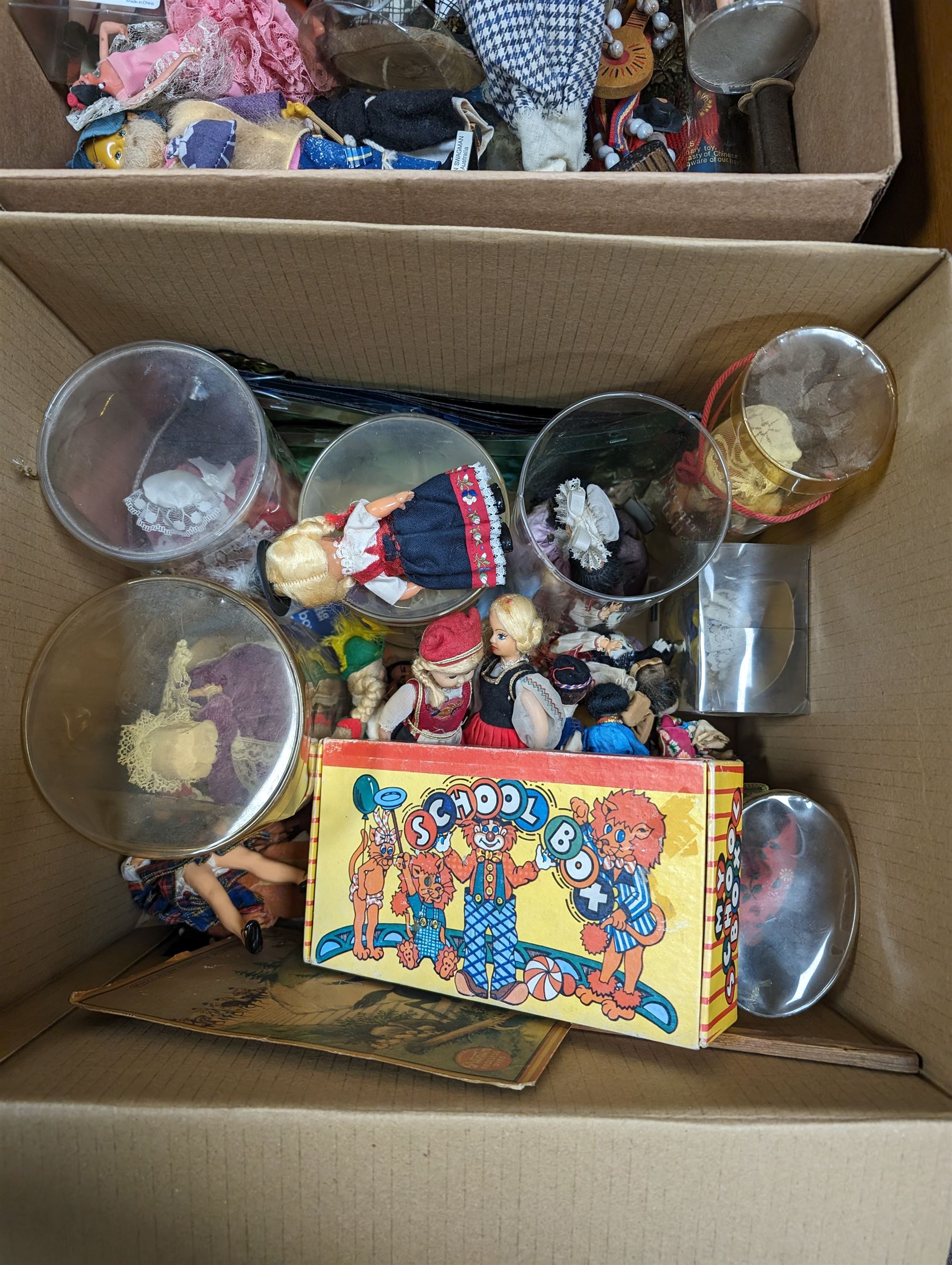 Franklin Heirloom doll, Cinderella, in wooden display case, together with a collection of 'Dolls of the World' and similar