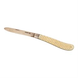 Victorian silver and mother of pearl folding fruit knife, hallmarked