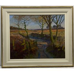 David Allen (British 1945-): 'Towards the Hambleton Hills', pastel signed, titled verso 60cm x 76cm