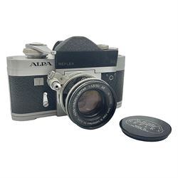 Pignons Alpa 9d Reflex camera body, serial no. 51155, with 'Kern-Macro-Switar 1:1.8/50 AR' lens, serial no. 932389