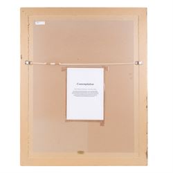 Penny Morgan (British 20th Century): 'Contemplation at Saint Catherine's Monastery under Mount Sinai', pastel signed and dated '98, titled verso 69cm x 52cm 