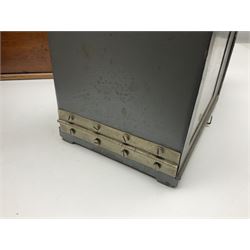 Collection of textile equipment, comprising, Goodbrand & Co. mahogany and brass yarn tester, Negretti & Zambra barograph and two sets of precision scales