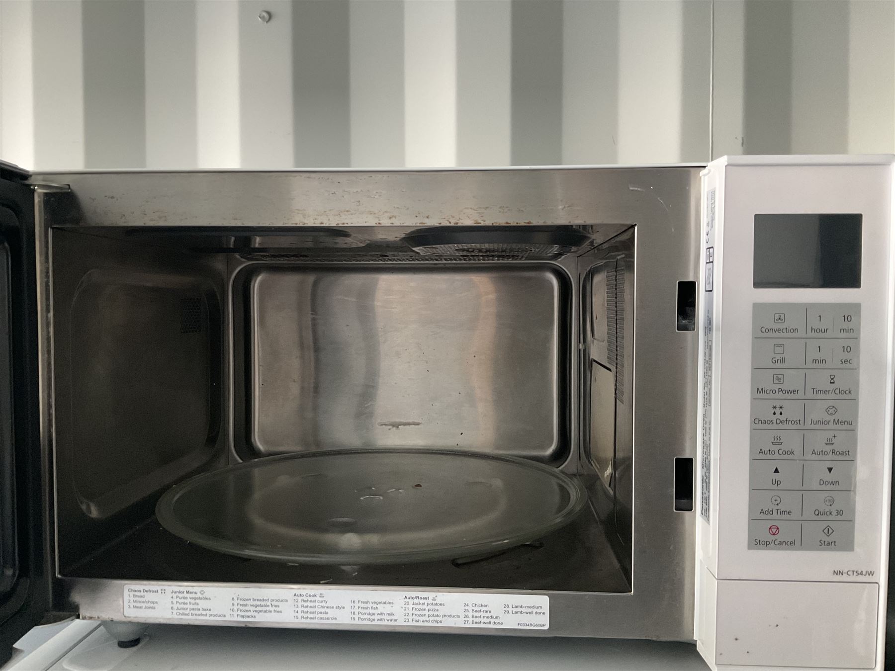 Panasonic NN - CT54JW Microwave  - THIS LOT IS TO BE COLLECTED BY APPOINTMENT FROM DUGGLEBY STORAGE, GREAT HILL, EASTFIELD, SCARBOROUGH, YO11 3TX