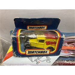 Various makers - Matchbox Superkings Snorkel Fire-Engine No.K-39 and King Size Scammell Tipper Truck No.K-19; both boxed; and large quantity of unboxed, playworn and repainted models by Dinky, Corgi, Lesney, EFE, Micromachines etc