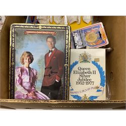 Collection of Wedgwood Jasperware, to include candy box with lid, miniature vase, trinket dishes, together with other collectables in six boxes 