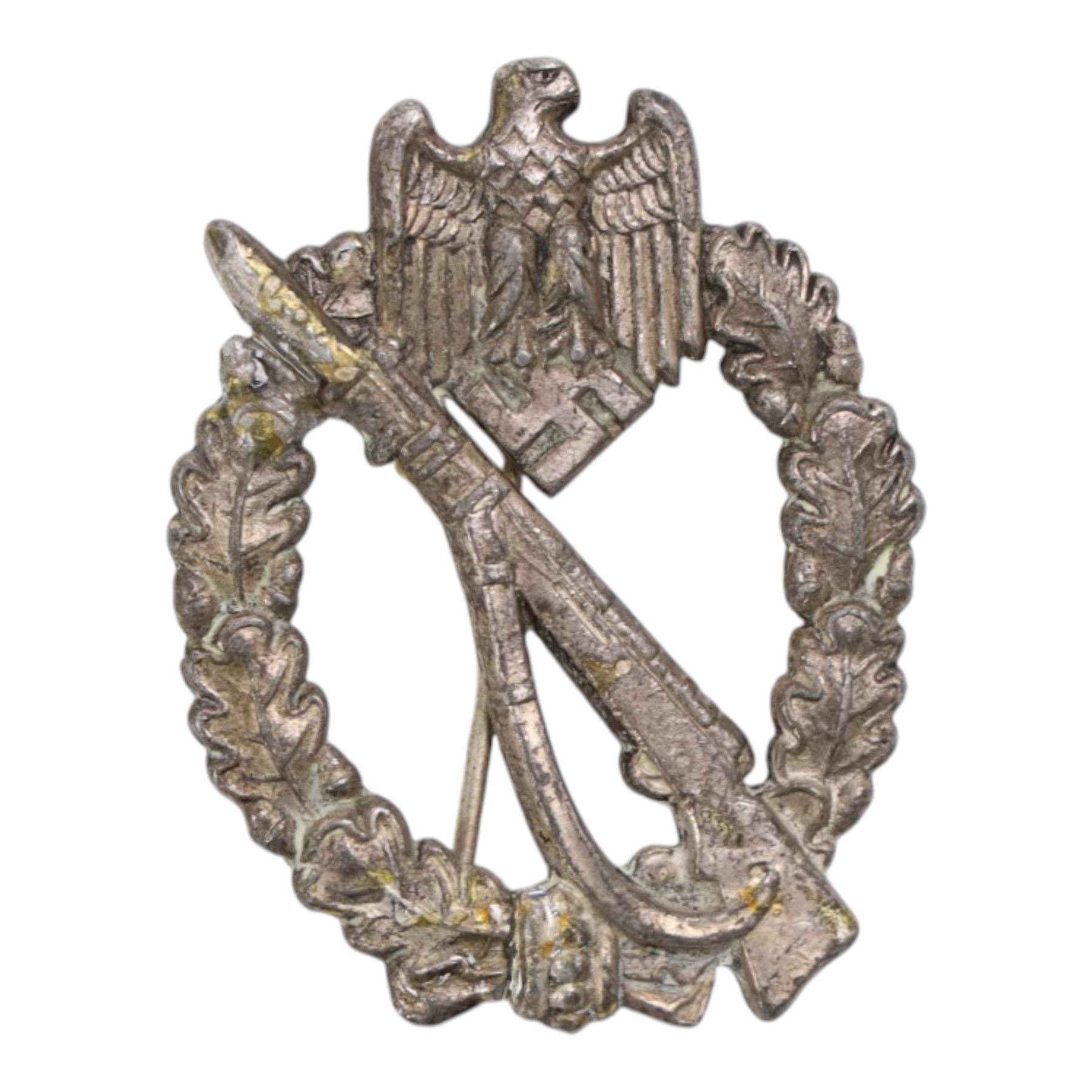 WWII German Third Reich Infantry Assault war badge, marked JFS to the reverse H6cm