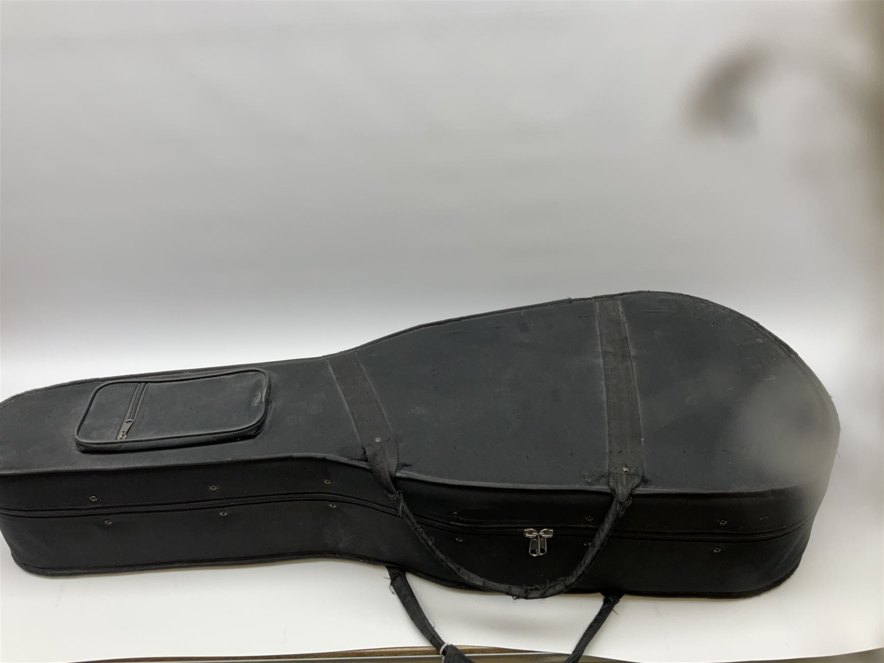 Alhambra Muro De Alcoy Spanish acoustic guitar No.47045807 with mahogany back and sides and spruce top L101cm, in carrying case with Seiko metronome and Chromatic Tuner