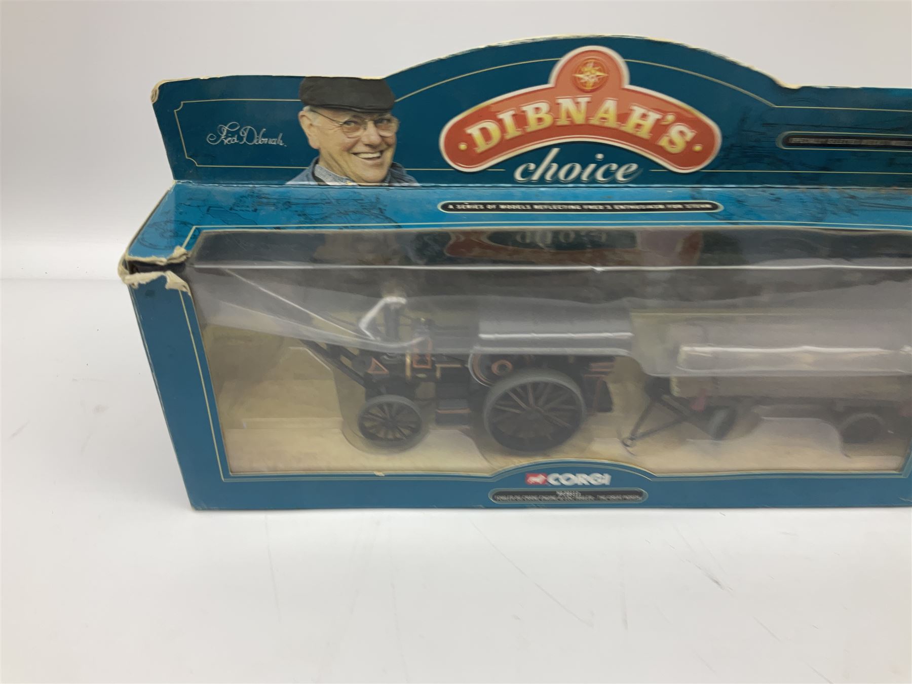 Five boxed Corgi die-cast models comprising ‘Dibnah’s Choice’ Sentinel Dropside wagon and Fowler B6 Crane Engine and Trailer, Albion Caledonian lorry, Texaco tanker and Wall’s AEC trailer
