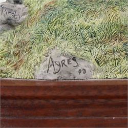 Border Fine Arts The Crossing, figure group model number B0013, on wooden plinth with certificate, H18cm