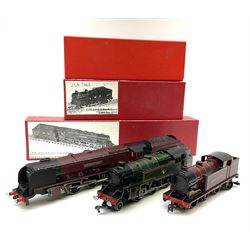 Hornby Dublo - three re-painted locomotives comprising LMS Duchess Class 4-6-2 'Duchess of Atholl' No.6231; 2-6-4 Tank No.80135; and Class N2 Metropolitan 0-6-2 Tank No.203; all in modern boxes (3)
