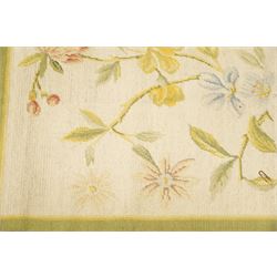Two tapestries (Green 155cm, 91cm, 180cm, 125cm)
