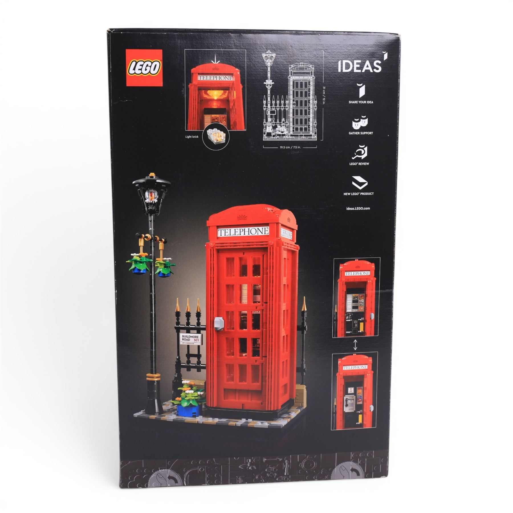 Lego Ideas #55 Red London Telephone Box no. 21347, in sealed box