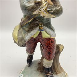 Royal Crown Derby figurine, Winter, modelled as a man with crossed arms on ice skates, by M. Townsend, with printed marks beneath, H24cm