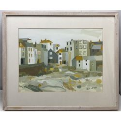 Richard Tuff (British 1965-): 'View From the Beach - St Ives', gouache on paper signed, titled verso 36cm x 48cm 