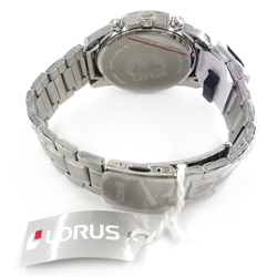  Lorus Chronograph wristwatch, boxed with papers  