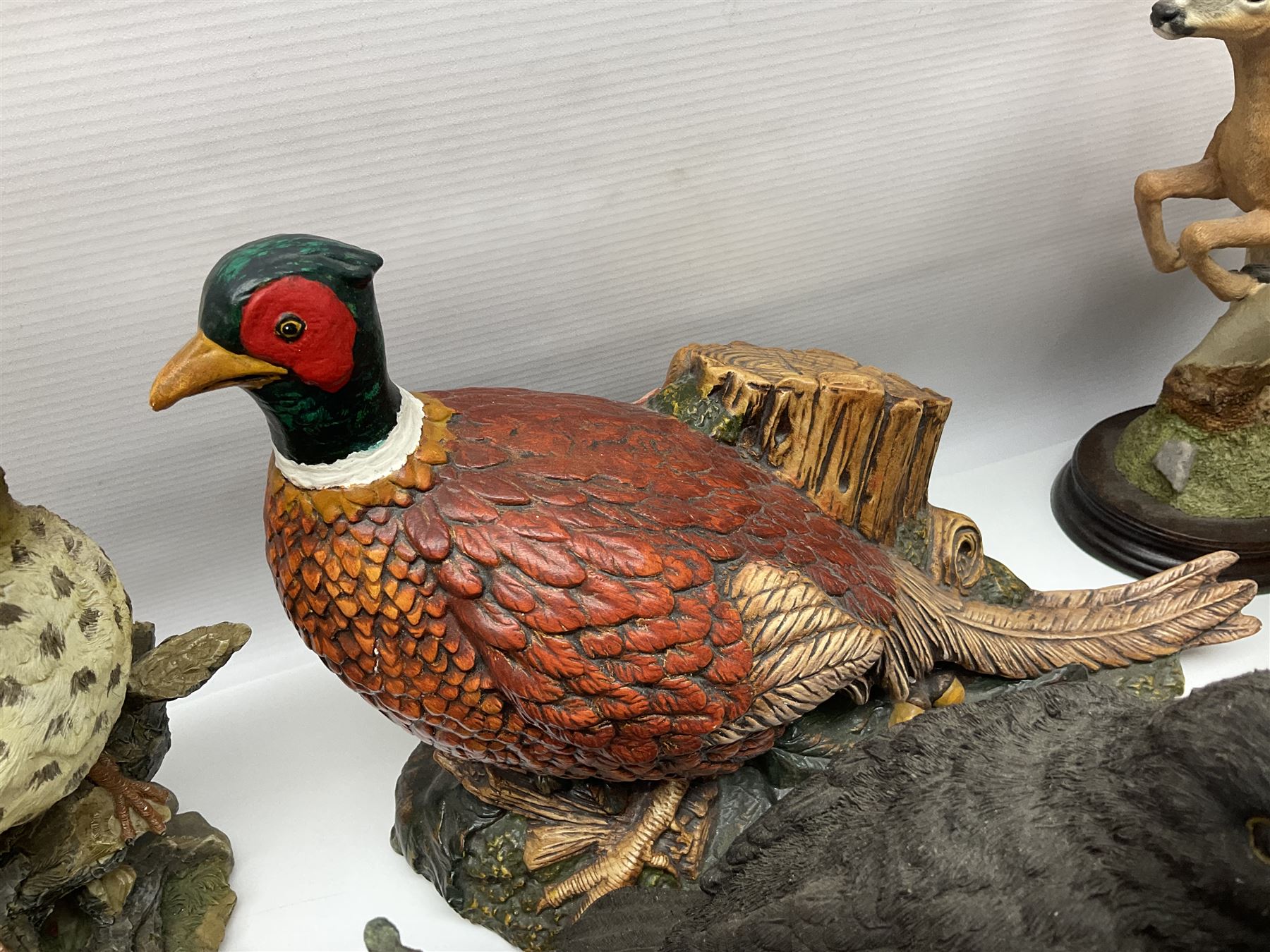 British wildlife, dogs and other animal figures, to include examples by Border Fine Arts, Teviotdale and David Hughes, etc