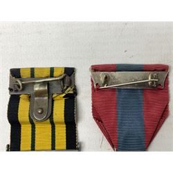 Elizabeth II Africa General Service Medal with Kenya clasp awarded to 22995278 Spr. D. Penrose R.E.; and Elizabeth II Imperial Service Medal awarded to George Henry Cox; both with ribbons (2)