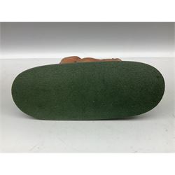 Beswick 'Mill Reef' horse figure, on a wooden plinth together with Beswick Ware horse figure 'Red Rum' on wood plinth, both with printed mark beneath