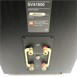 Pair JBL SVA 1600 audiophile speakers (W28cm, H95cm, D38cm) with cables