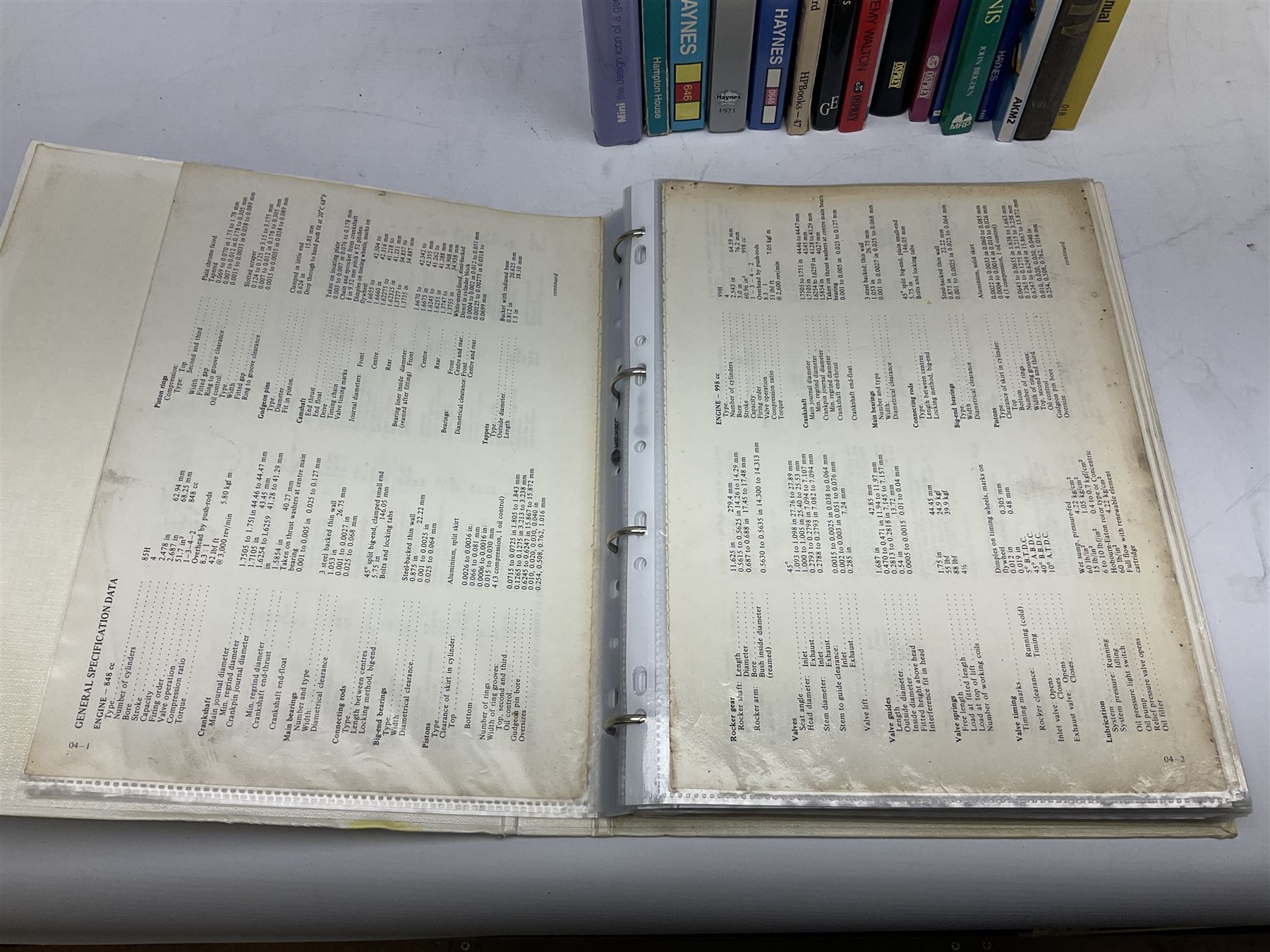 Automobilia - collection of books and ephemera on Mini Cars including BMC Special Tuning Folder for Mini-Cooper 'S', 1972 Handbook, Austin and Morris Mini Cars by Sydney Page 1962, Haynes Manuals, Mechanical Parts Catalogue 1998, thirty and forty years commemorative books, Austin Rover Service and Parts Correspondence Course 1977, video tape and DVD etc (27)