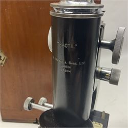 20th century W. Watson & Sons Bactil-60 binocular microscope no 143202, in original box, together with W. Watson & Sons microscope no 82904 in original box 