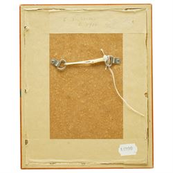 Ernest Leopold Sichel (British 1862-1941): Portrait of a Girl and Seated Nude, pastel and pencil sketch, the latter signed in pencil, the former attributed on mount max 18cm x 13cm (2)