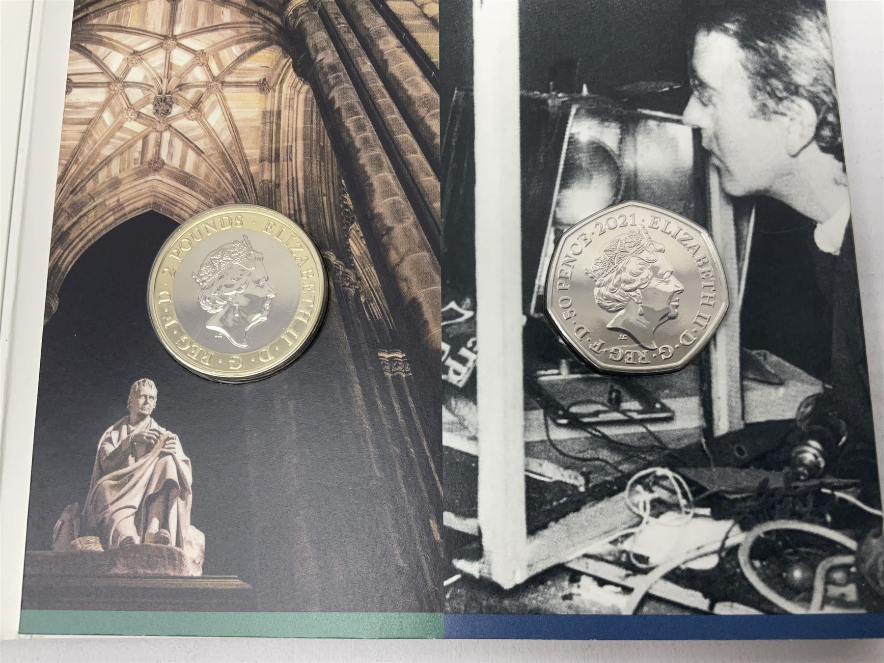 The Royal Mint United Kingdom 2021 brilliant uncirculated annual coin set, in card folder