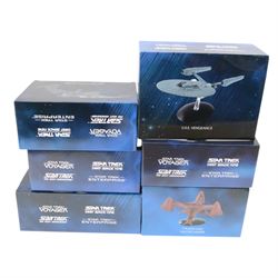 Twenty-three Eaglemoss 'Star Trek The Official Starship Collection' Special Edition starships, to include two Hero Collector Gold Editions USS Enterprise NCC-1701-d and USS Enterprise NCC-1701, all boxed and with accompanying magazines housed in folders 