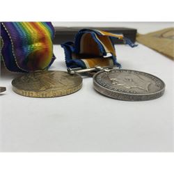 WW1 group of three medals comprising British War Medal, Victory Medal and 1914-15 Star awarded to 2727 Pte. G. Brushby York. R.; all with ribbons; WW1 printed silk commemorative silk scarf entitled 'A Souvenir of the Great War' 48 x 62cm; George VI Coronation 1937 Beverley medal with George V silver jubilee tin; and NSTS sea training badge
