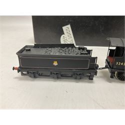 ‘00’ gauge - two kit built steam locomotive and tenders comprising Class 0395 Jumbos 0-6-0 no.30566 finished in BR black; Class C2X Large Vulcans 0-6-0 no.32434 finished in BR black; both with DJH Models boxes (2) 